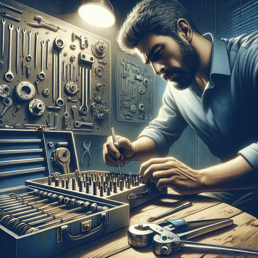 תמונה של מנעולן מקצועי בפעולה עם כלי עבודה מתקדמים.